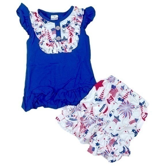 4T Girls 4th of July outfit - Picture 1 of 1
